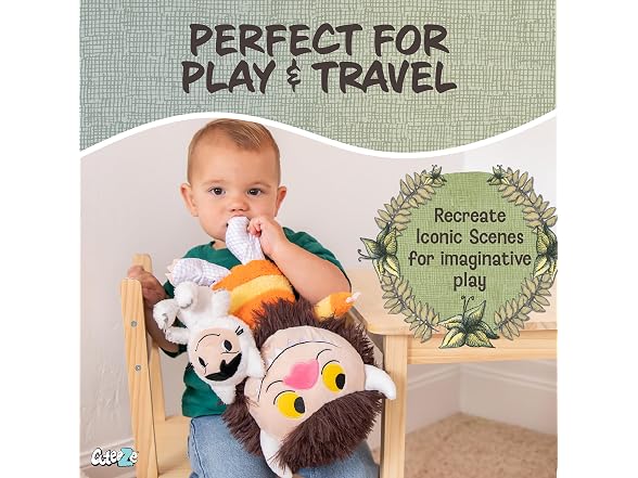 Where The Wild Things are Max & Moishe Duo Cuteeze Plush