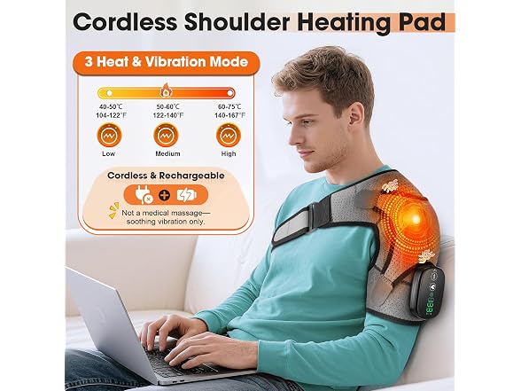 WoloyHeatie Cordless Shoulder Heat Pad