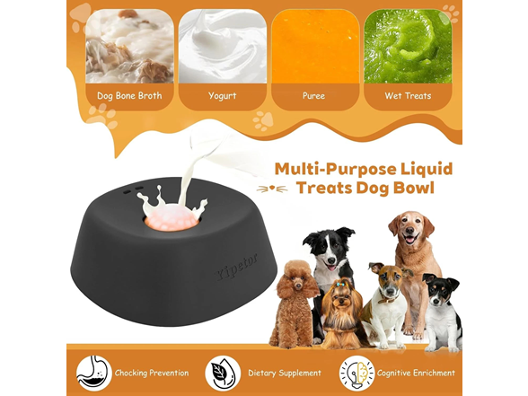 Slow Feeder Dog Bowl for Liquid Treats