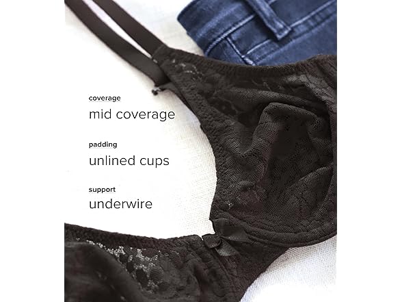 Wacoal Womens Halo Lace Underwire Bra