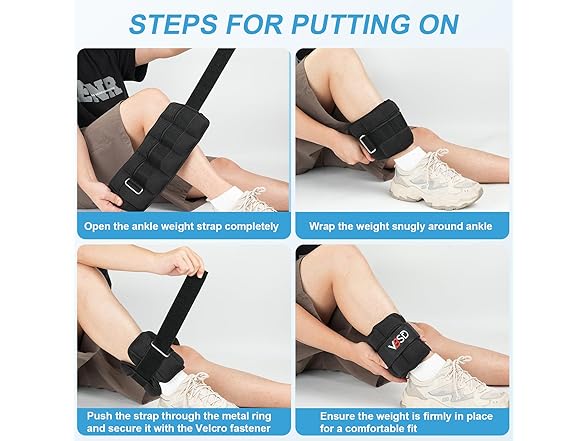 VBSD Adjustable Ankle Weights