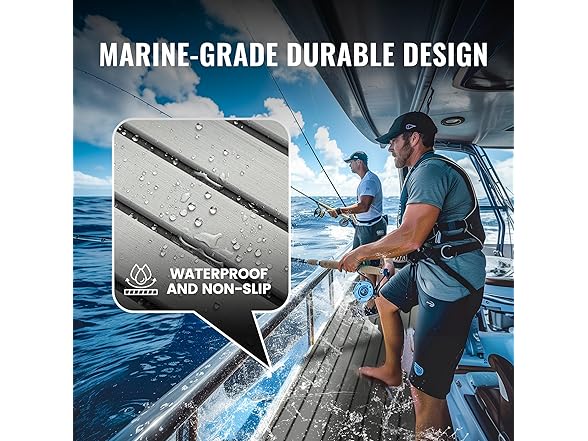 BOSSDECK EVA Foam Boat Flooring, 86.6x21.7
