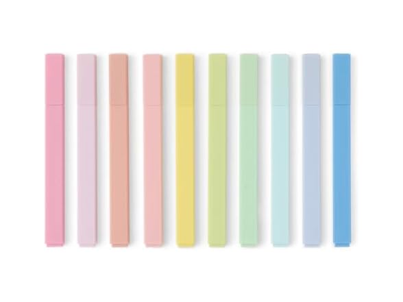 Amazon Basics Pastel Highlighters Set