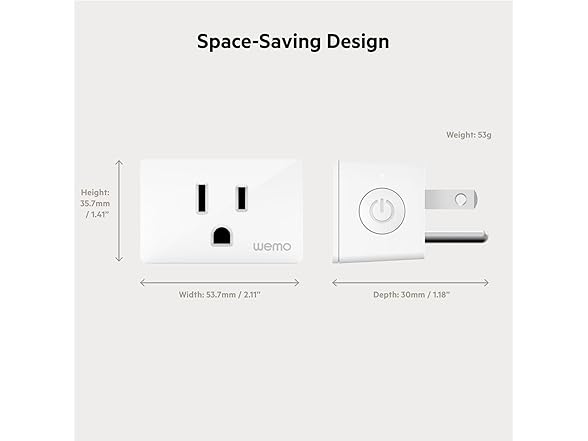 Belkin Wemo Smart Plug with Thread- 2 Pack