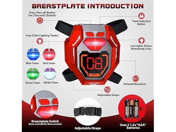 Laser Tag Guns Set of 4 Laser Tag Guns