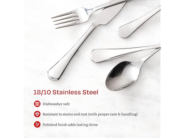 Eater x Zwiesel Fortessa Silas 18/10 Stainless Steel, 20 Piece Flatware Set 