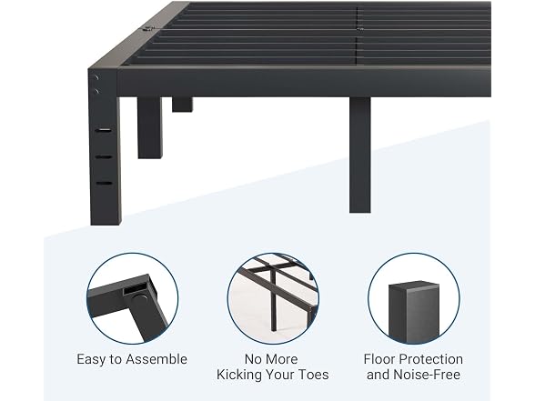 Avenco Metal Platform Bed Frame King