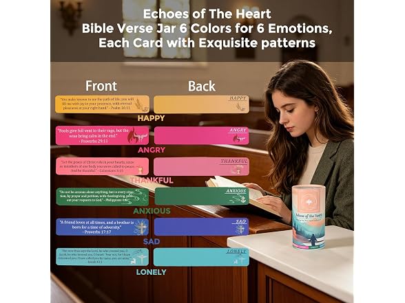 ANODSTERYJK The Heart Bible Verse Jar
