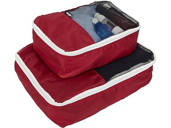 Wrangler 4 Piece Miami Luggage and Packing Cubes Set