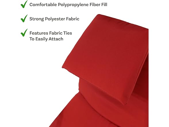 Sunnydaze Decor Red Lounge Cushion