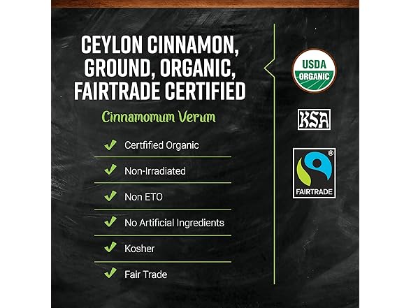 Organic Ground Ceylon Cinnamon Powder