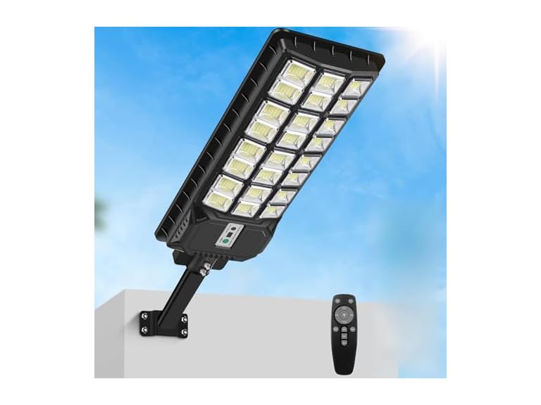 TOWPONICS 904-L-1 7000W Solar Street Lights, 1-pack