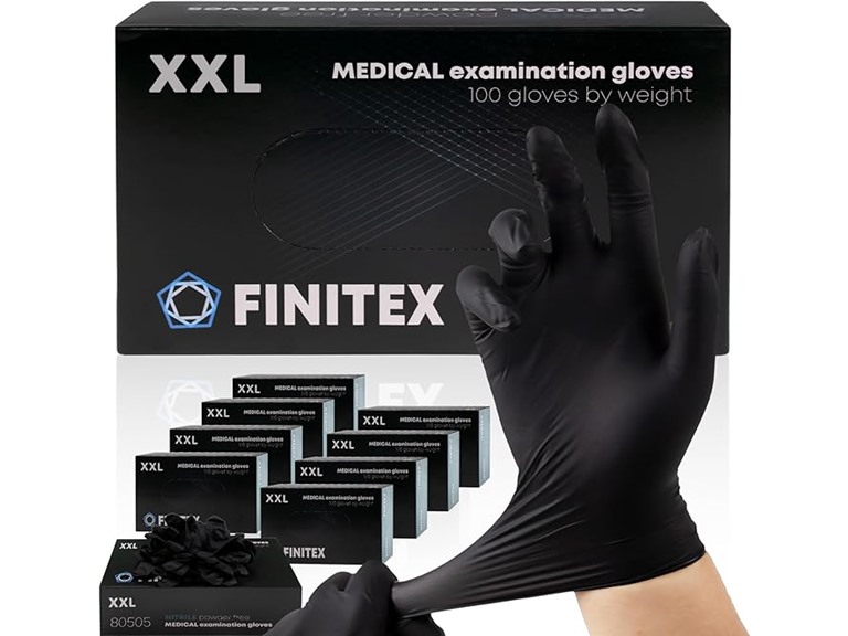 FINITEX  FINITEX Black Nitrile Disposable Medica  
