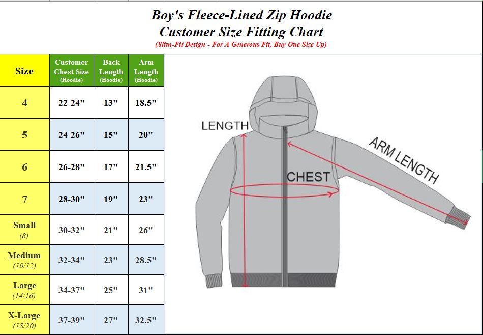 Boys Fleece-Lined Zip Sweater Hoodie - Gallery 19