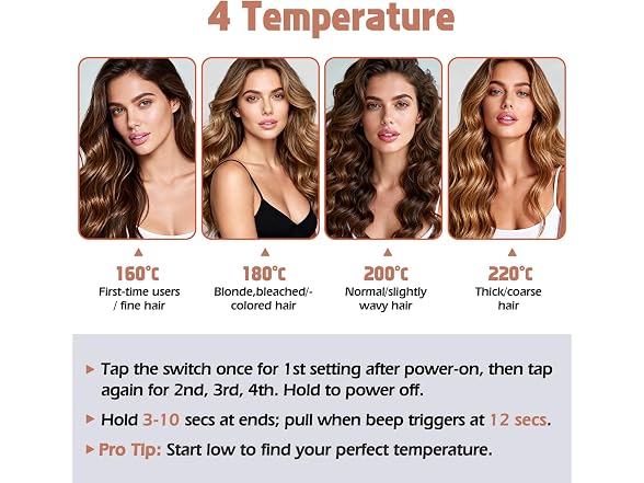 KIMUSE Automatic Rotating Curling Iron