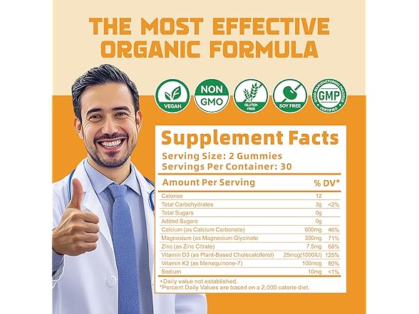 DANEW Pro Calcium Magnesium Zinc Gummies