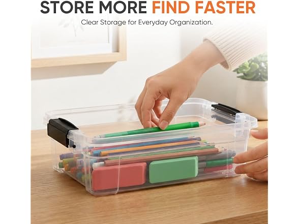 Superio 1.27 Quart Clear Plastic Storage Containers 18 PK
