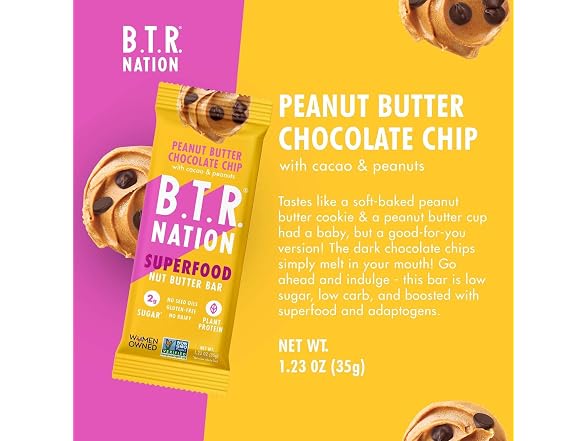 B T R Btr Nation, Protein Bar Peanut Butter