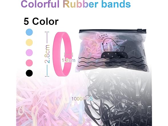 oditton 1000 Mini Rubber Bands