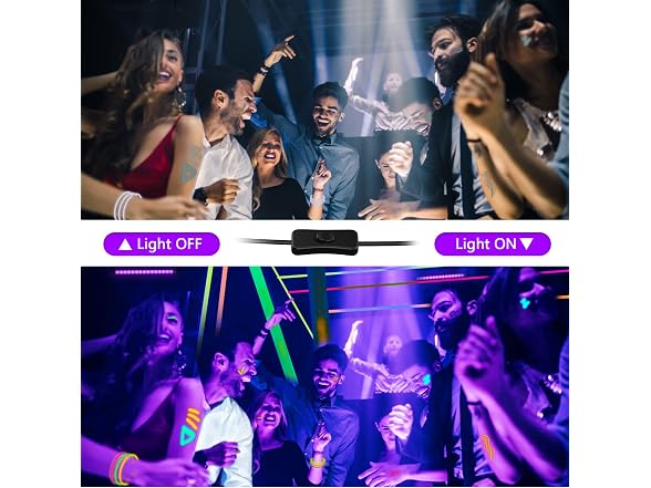 lamvip 38W UV Blacklight Bar 2-Pack