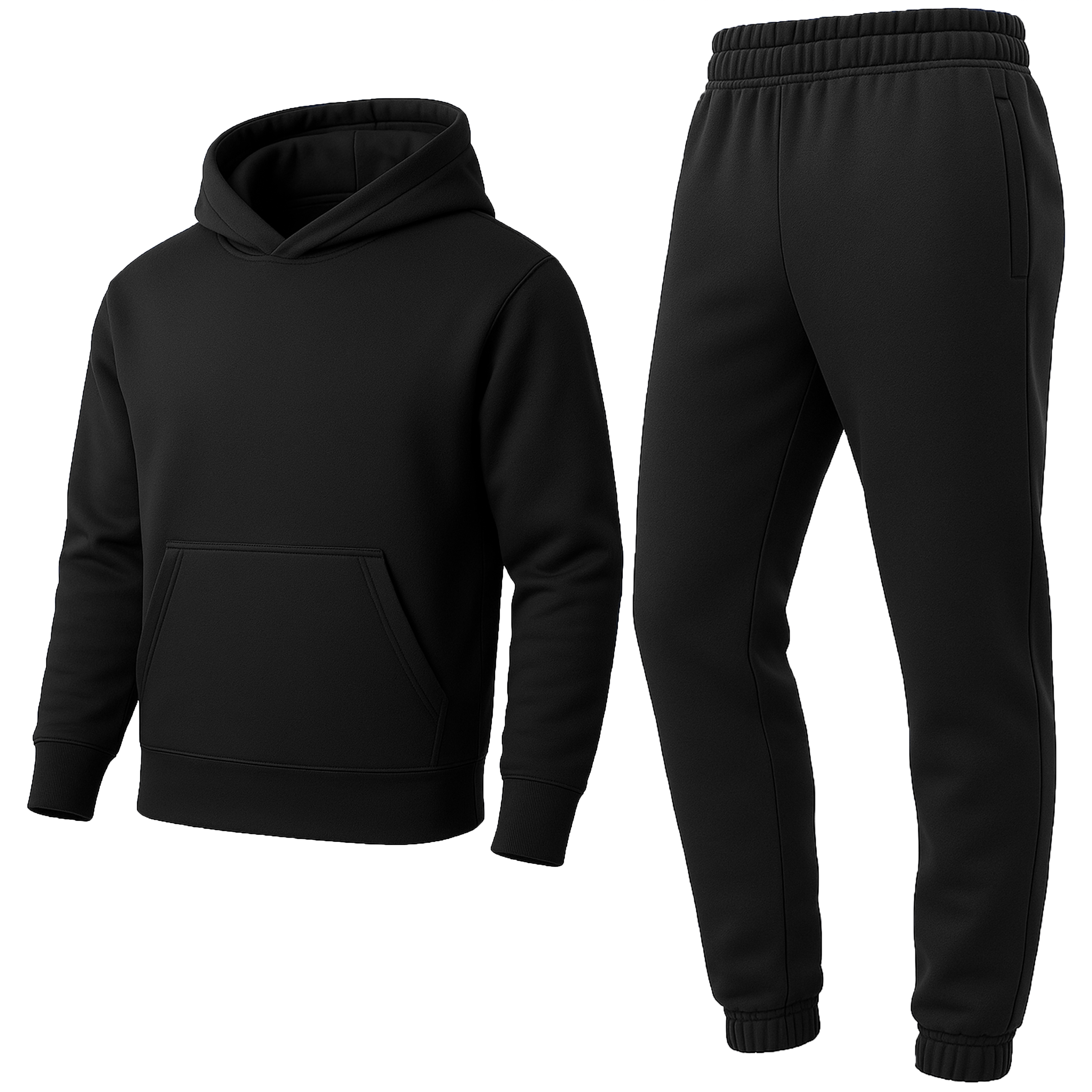 Mens Fleece-Lined Classic Hoodie/Jogger Set - Gallery 29