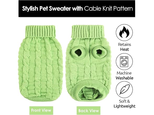 AOFITEE Dog Sweaters for Medium Dogs Girls B