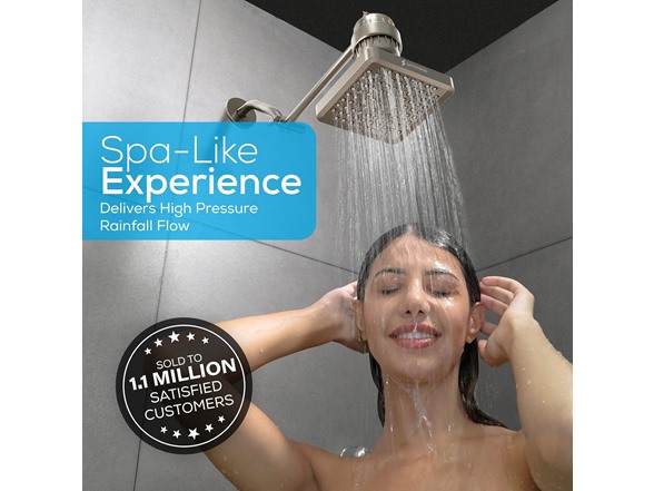 8" Square High Pressure Rain Shower Head