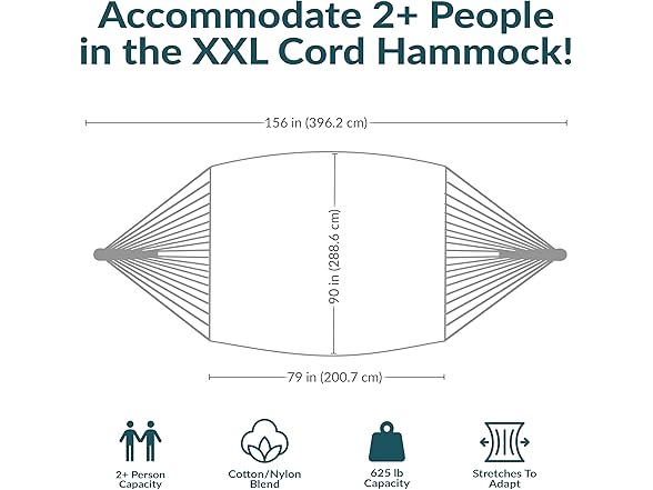 Sunnydaze Handwoven XXL Thick Cord Mayan Double Hammock