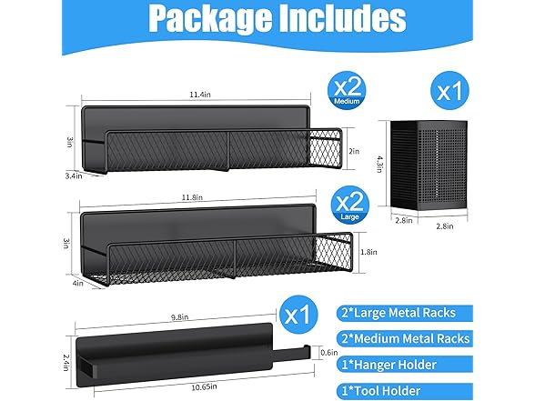 Magnetic Shelves for Washing Machine 6 Pack