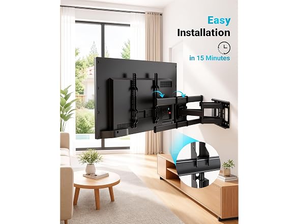 BONTEC Full Motion TV Wall Mount 37-85in