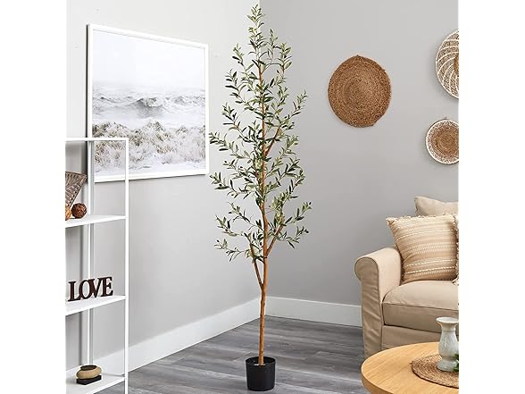 Nearly Natural 82" Olive Artificial Tree