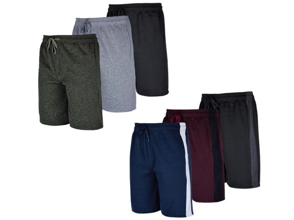 RE(6PK) Men's Fleece Casual Lounge Shorts