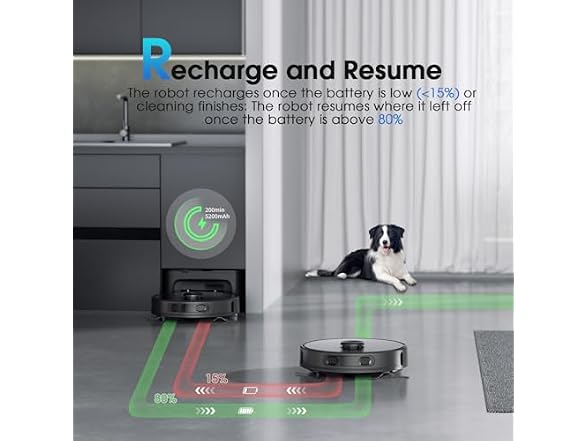 SHELIKI 3-in-1 Robot Vacuum and Mop