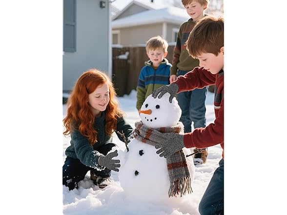 24 Pack Kids Stretchy Winter Gloves