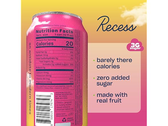 Recess Raspberry Mood Calm Drink