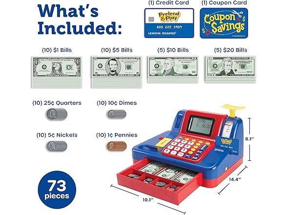 Learning Resources Pretend Teaching Cash Register