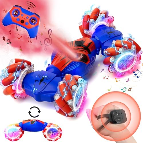 HarworLife Gesture Sensing RC Stunt Car - Blue/Red