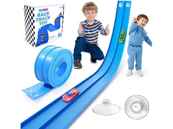 lemostaar Flexible Race Track Toys for Kids
