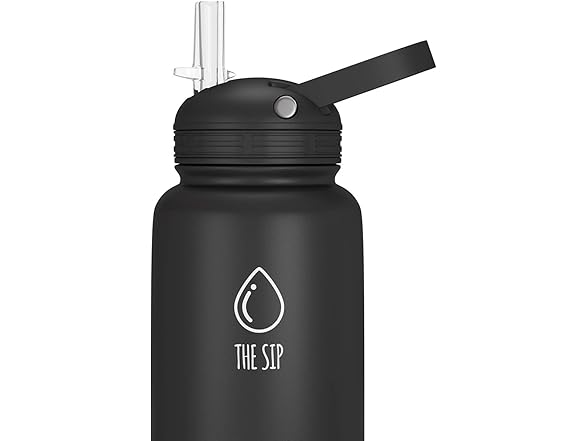 The Sip Straw Lid for Wide Mouth Water Bottles