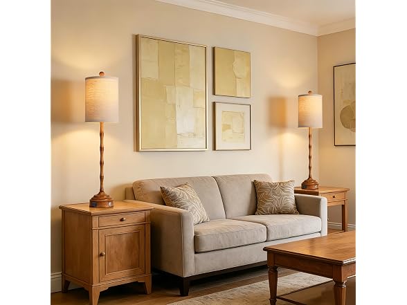 Qimh Tall Skinny Beside Lamps Set of 2