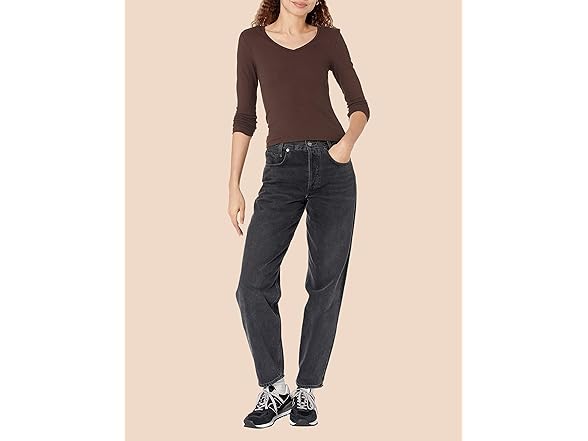 Amazon Essentials Women 2-Pack LS V-Neck