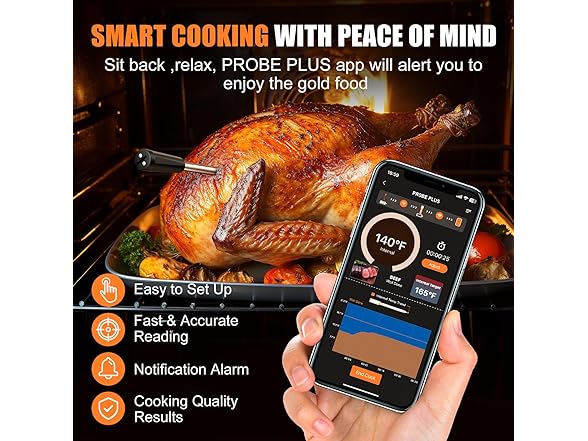 INSMART Wireless Meat Thermometer