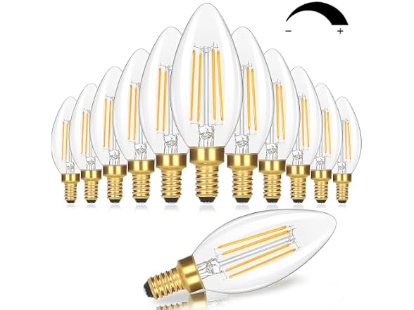 GoBright B0GXDYYFJR E12 Candelabra LED Light Bulbs