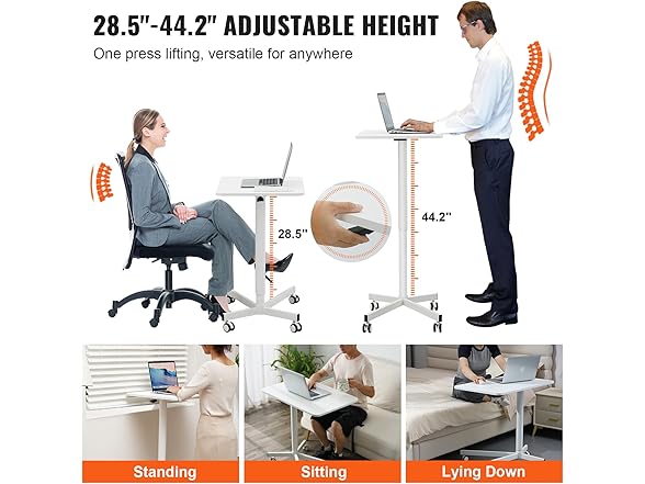 VEVOR Mobile Standing Desk