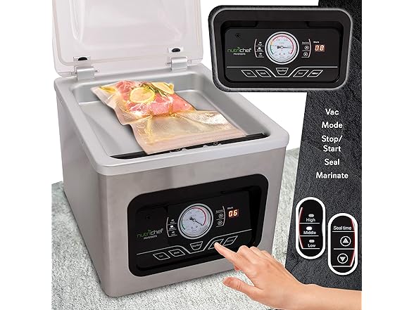 NutriChef 350W Chamber Vacuum Sealer