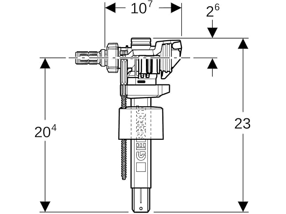 Geberit 240.700.00.5 Filling Valve Type 383