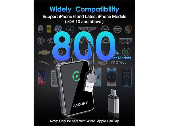 ASOUNY Wireless CarPlay Adapter