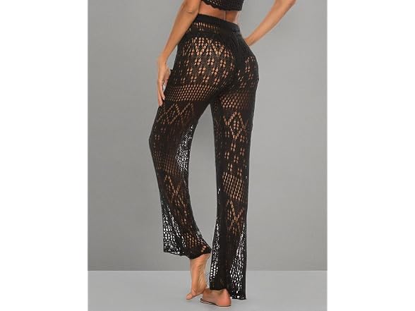Kistore Women (XL) Crochet Coverup Pants Up Pants