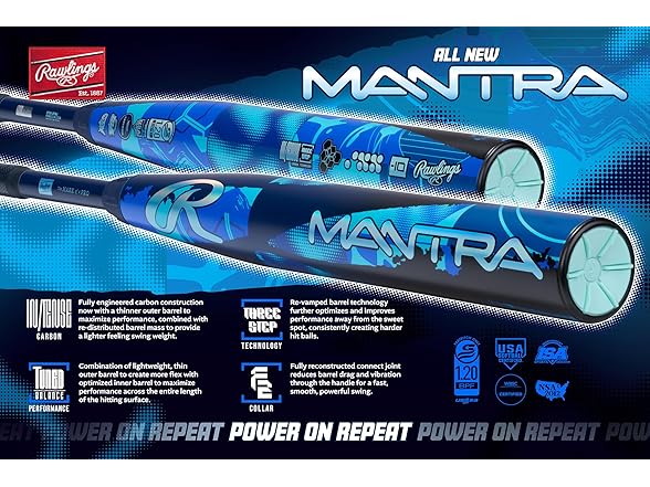 Rawlings | 2026 | Mantra Fastpitch Softball Bat | -11 Drop | 2 Pc. Composite | 30 Inch