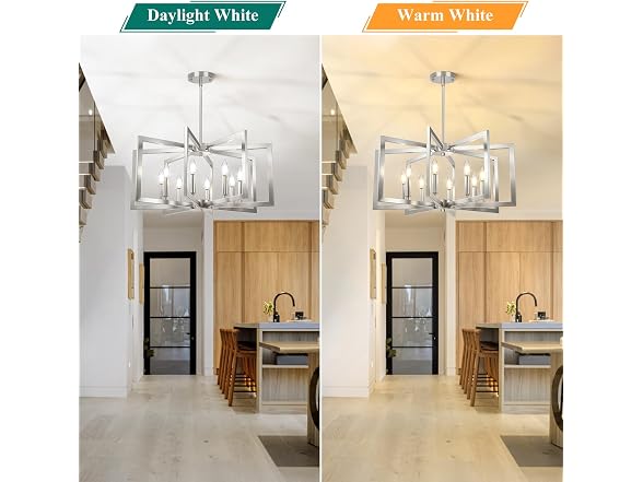 Bairth B0FM319F5X Brushed Nickel Kitchen Chandelier